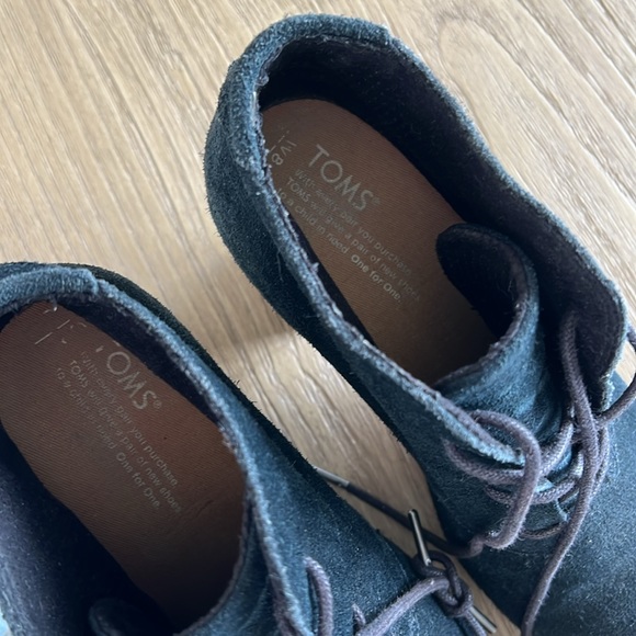 Toms Suede Heeled Bootie - Picture 3 of 4